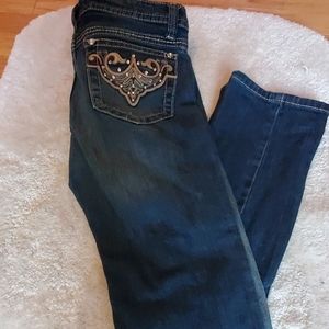 A.N.A straight leg embellished Jean
